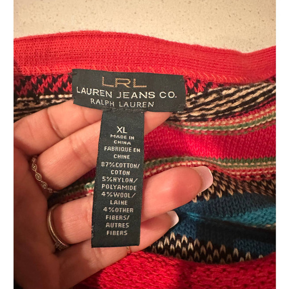 LRL Lauren Jean Co. Womens Sweater Striped - Picture 6 of 10